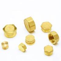 Copper 1/8 quot; 1/4 quot; 3/8 quot; 1/2 quot; 3/4 quot; Male Thread Brass Pipe Hex Head Brass End Cap Plug Fitting Coupler Connector Adapter BSP