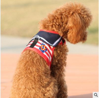 ✼ อุปกรณ์สำหรับสัตว์เลี้ยงสายรัดอกออกไปข้างนอกชุดเชือกลาก Anti-Off เสื้อกั๊กสุนัขขนาดเล็กและขนาดกลาง Teddy Breathable Dog Chain