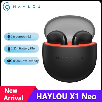ZZOOI Original Haylou X1 Neo Wireless Earphone Gaming Headset TWS  Bluetooth 5.3 Headphone Low Latency Touch Control HiFi Music Earbud