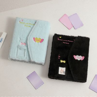 Plush Envelope Shape Album Folder Hand Ledger Shell A5 Photo Storage Book Album Shell Cover Photo Card Collection Book Six-Hole