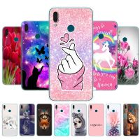 Philander SHOP เคส2019 Y9สำหรับ Huawei,เคสฝาหลังซิลิโคน TPU เนื้อนิ่มพิมพ์ลายเคสสำคัญเคส360กันกระแทกของ Etui