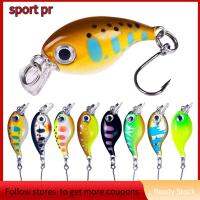 SPORT PR 2pcs ตะขอสามชั้น เหยื่อตกปลาขนาดเล็ก Wobblers crankbaits การสั่นสะเทือน เหยื่อล่อตกปลา ร้อนแรงมาก 3.6ซม. 2.1กรัม เหยื่อจมวิบ อุปกรณ์ตกปลาสำหรับตกปลา