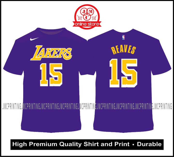 Outerstuff Nike Youth Los Angeles Lakers Austin Reaves #15 T-Shirt, Boys', Small, Yellow