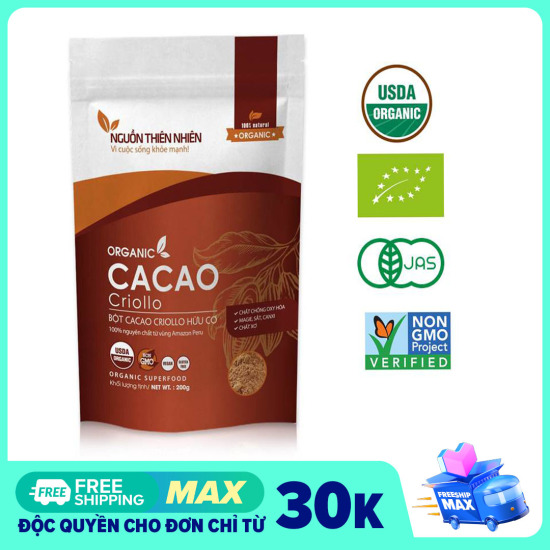 Bột cacao criollo hữu cơ peru nguyên chất - ảnh sản phẩm 1