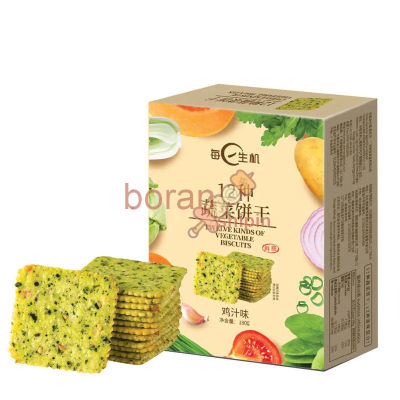 Vegetable Soda Biscuits Plain Casual Snack 180g