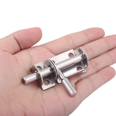 Slide Bolt Gate Latch Stainless Steel Barrel Bolt Gate Latch Door Lock Window Latch Door Bolts 1Pc Door Hardware Locks Metal film resistance