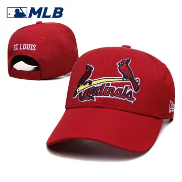 Retro St. Louis Cardinals Mens Trucker Hat Navy Snapback 1965 Logo