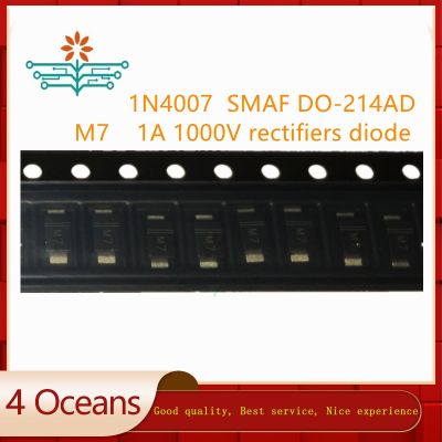 【cw】 【free shipping】500pcs 1N4007 marking M7 DO214AD 1A 1000V rectifiers diode general purpose silicon thin package