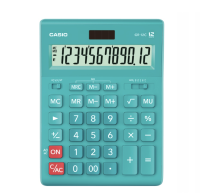 Casio Calculator เครื่องคิดเลข รุ่น GR-12C 3สี GR-12C-LB สีฟ้าอ่อน GR-12C-WR แดง GR-12C-PK ชมพู ของใหม่ของแท้100% ประกันศูนย์เซ็นทรัลCMG 2 ปี