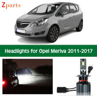 Car Headlamp Bulbs For 2011 - 2017 Opel Meriva LED Headlight Lighting Low Beam High Beam 12V Auto CanbusLamp Accessories Parts