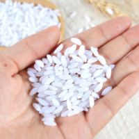 100G/bag DIY Simulation Fake Rice Display Props Kitchen Cabinet Hotel Store Shop Decoration Plastic Artificial Rice Model  Power Points  Switches Save