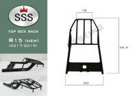 แร็คท้าย ตะแกรงท้าย ตะแกรงบรรทุก สำหรับ Yamaha R15 (ปี2017-2021) แบรนด์ SSS King (อย่างหนา)
