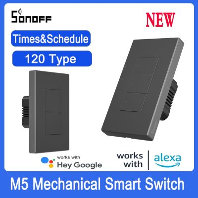 ♨ 2szs SONOFF M5 SwitchMan Wall Type 1/2/3 Gang Push eWelink App Works S-Mate/