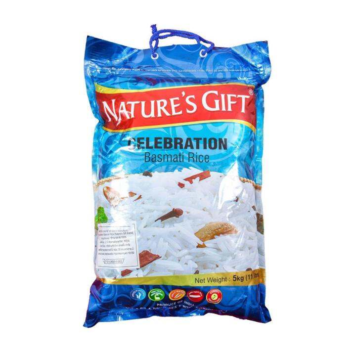 NATURE 'S GIFT BASMATI RICE ข้าวบาสมาติ 5 Kg. by Food Diary Lazada.co.th