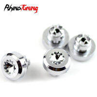 100pcs Chrome Silver Plastic Wheel Rivets Nuts Rim Lip Replacement Alloy Studs J2