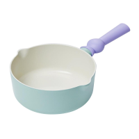 [สินค้าพร้อมส่ง] กระทะเคลือบเซรามิก ขนาด 18 นิ้ว สีพาสเทล BETTERFINGER - Petit Wok