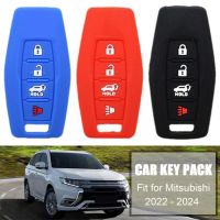 ♛ Silicone Car Key Case Cover For MITSUBISHI OUTLANDER 3 Lancer 10 L200 ASX Colt Pajero Sport ECLIPSE CROSS S3E5