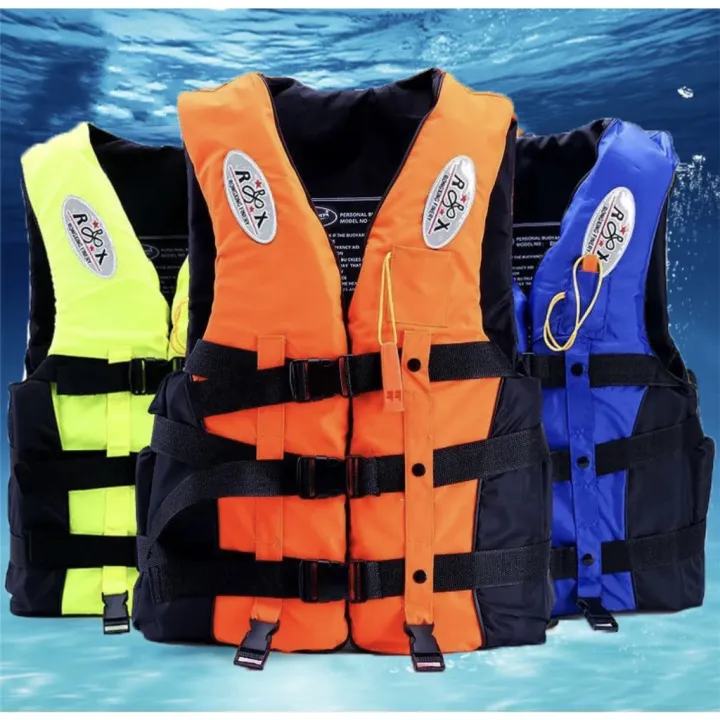 Portable Adult Universal Waterproof Life Jackets Vest Whistle Lazada PH