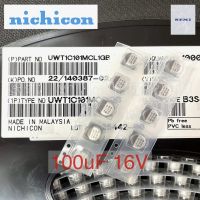 10ตัว C 100uF 16V 35V 50V E-Cap WT Series SMD Electrolytic Capacitor ตัวเก็บประจุ เกรดดี -55°C to +105°C,±20%,1000hrs. made in malaysia