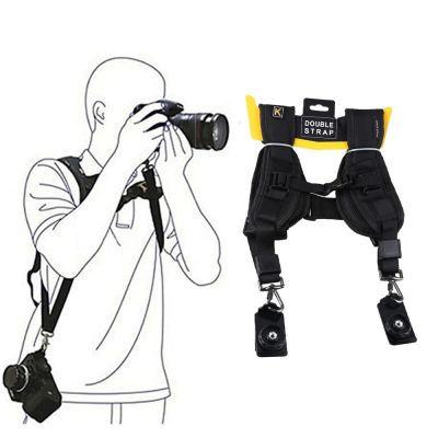 Double Dual Shoulder Camera Strap For DSLR Digital SLR Camera Canon Nikon Sonys Quick Rapid Camera Accessories Neck Strap