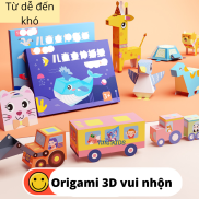 Đồ chơi gấp giấy 3D, giấy xếp nghệ thuật origami giúp bé vừa chơi vừa rèn