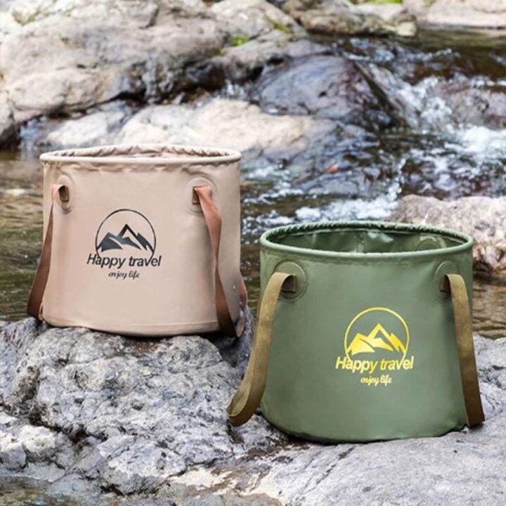 YRUQYS Portable Outdoor Car Wash Bucket Water Bucket Fishing Camping