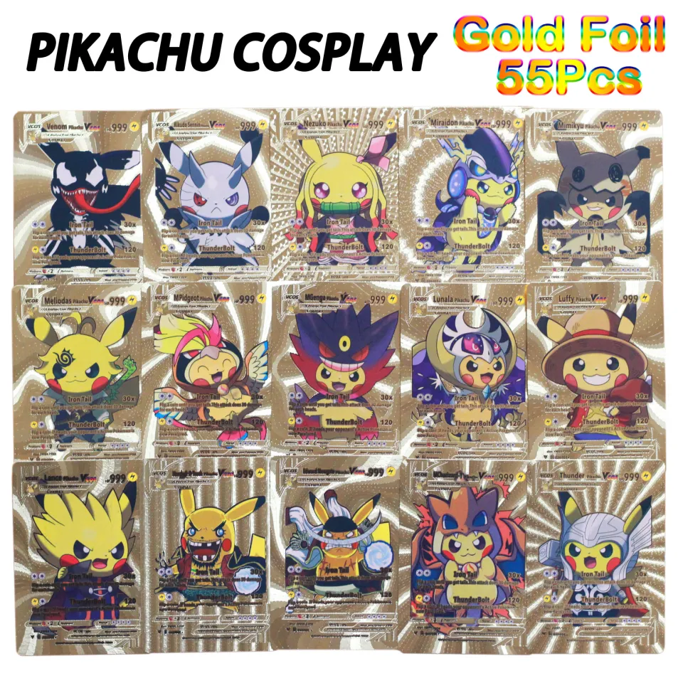 Pokémon Anime Classics Game Collection Cartões, DIY PTCG, Qikachu Animação  Personagens, Refração Rainbow Flash Card, Presente Toy - AliExpress