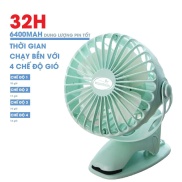 Quạt sạc tích điện mini PIN TRÂU - 32h Mastela MSTL-F04