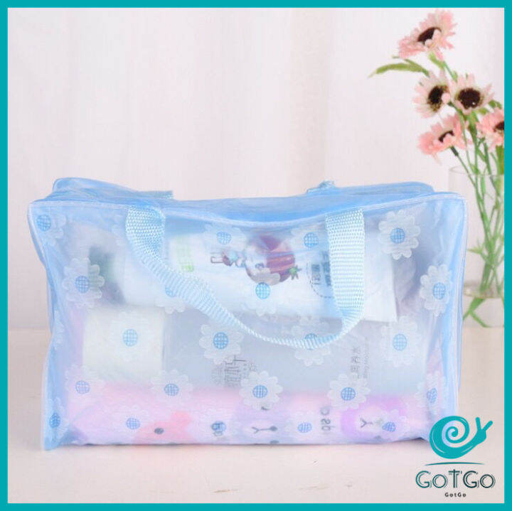 gotgo-กระเป๋าเครื่องสำอาง-โปร่งแสง-ถุงเก็บของ-pvc-กระเป๋าเอนกประสงค์-สปอตสินค้า-wash-bag