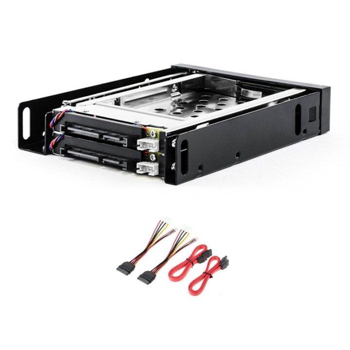 2.5 Inch SSD HDD Enclosure Tray 2Bay Disk Drive SATA Floppy Drive