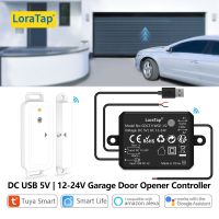 LoraTap Tuya Smart Life AC DC Garage Door Wireless Sensor Opener Controller USB Charger Remote Control by Google Home Alexa