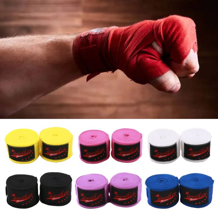 sports-strap-boxing-bandages-hand-gloves-nylon-sanda-thai-sports-strap-taekwondo-2-rolls-equipment-for-competition