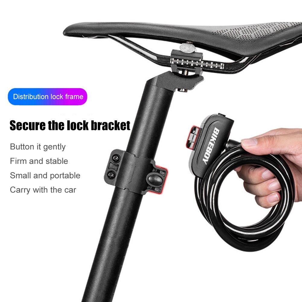 Portable Car Motorcycle Anti-theft Bike Bicycle Handlebar Security Lock with Key 