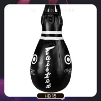 Fairtex กระสอบทราย แฟร์แท็กซ์ โพลี่ HB10 สีดำ (ขายเเบบไม่บรรจุ) Fairtex Heavy Bag Pole Bag HB10 Black  for Training MMA K1 (Un-filled)