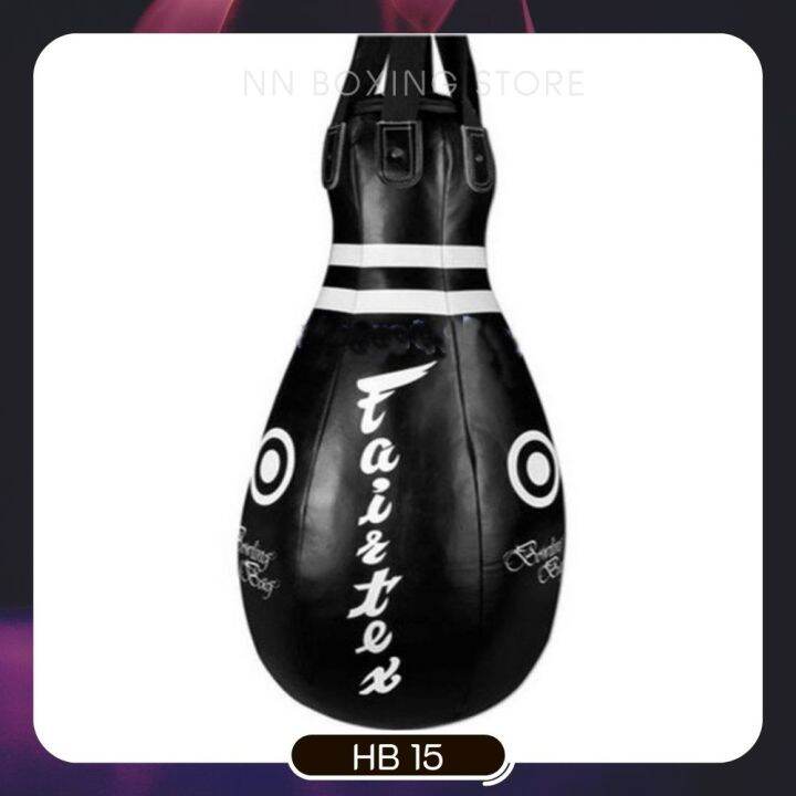 Fairtex กระสอบทราย แฟร์แท็กซ์ โพลี่ HB10 สีดำ (ขายเเบบไม่บรรจุ) Fairtex