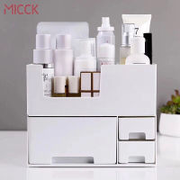 MICCK Double-layer Desktop Makeup Organizer Women Drawer Cosmetic Storage Box Jewelry Makeup Lipstick Storage Bathroom Organizer