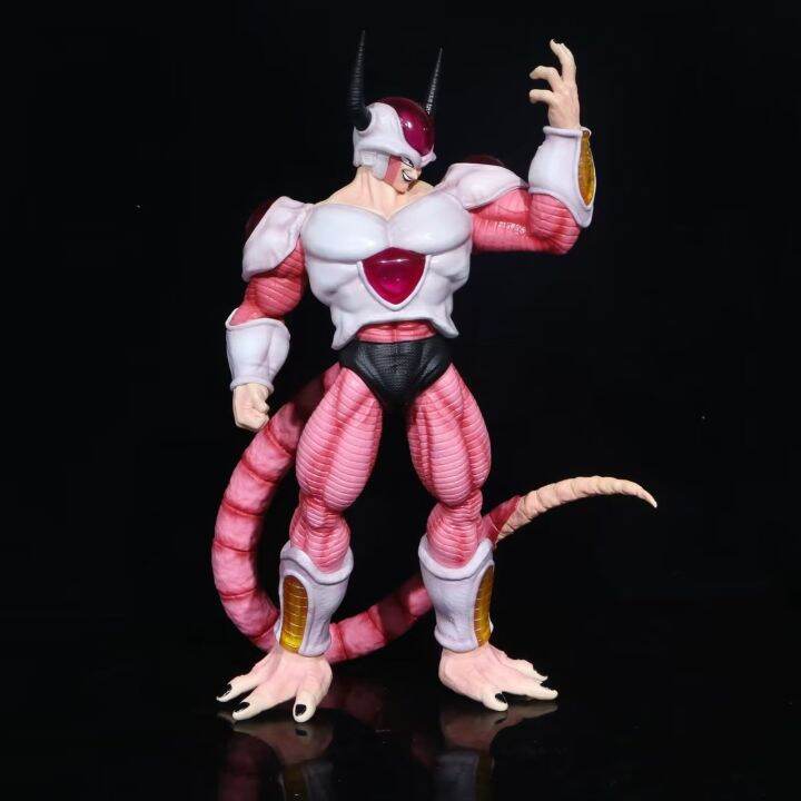 ดราก้อนบอล-frieza-สีทองฟรีเซอร์รูปรูสีขาว-gk-รูปปั้นอะนิเมะมือทำ