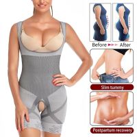 【cw】 Tummy Bodyshaper Bodysuit Shapers Waist Trainer Corrective Corset Size