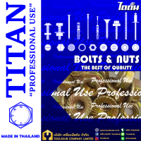 TITAN “PROFESSIONNAL USE” MADE IN THAILAND RP-4832 หัวน็อตติดจาน-รุ้ง M5-0.8 (20ตัวใน1ห่อ)