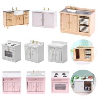 【YF】✆❉┋  Basin Cabinet With Hand Sink Miniature 1/12 Dollhouse Decoration