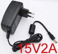 2023 ☆ 1ชิ้นคุณภาพสูง DC 15V 2A โปรแกรมเมอร์อะแดปเตอร์สลับ100V-240VConverter แหล่งจ่ายไฟ2000mA EU ปลั๊ก5.5Mm X 2.1-2.5Mm