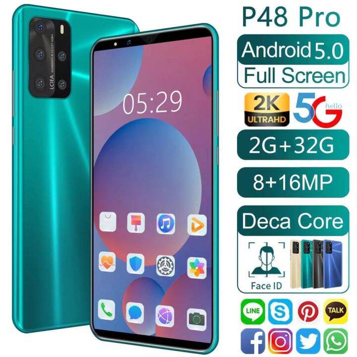 hauwei P48 Pro cellphone original 8GB + 256GB cellphone sale Mobile ...