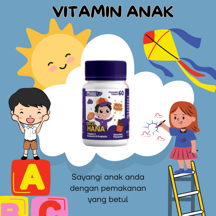 VITAMIN MINDA - EXCEL HANA | BUAT KANAK KANAK BIJAK CERDAS | COKLAT ...