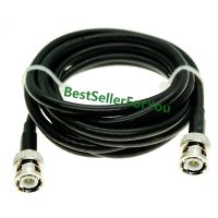 RG58 Cable BNC Male Q9 Plug To BNC Male Q9 Connector Straight Crimp Coax Pigtail