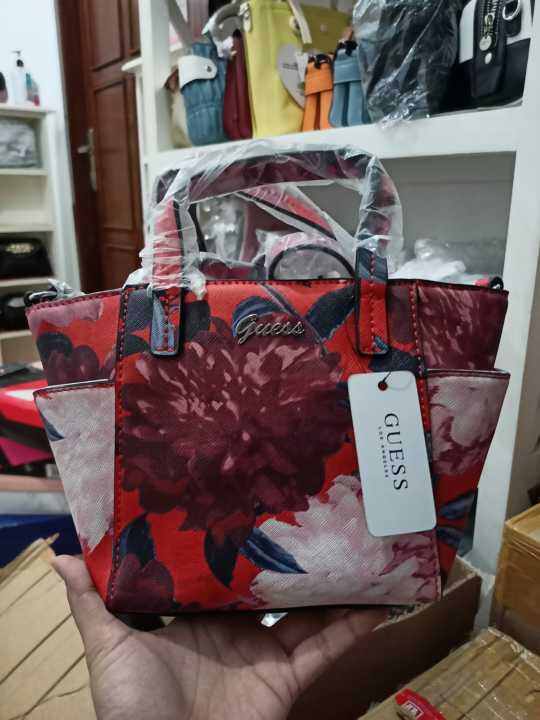 READY GUESS GILMAN FLOWER MINI TOTE BAG 100 ORIGINAL Lazada Indonesia