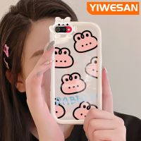 YIWESAN เคสสำหรับ Realme C2 C2S เคส A1K OPPO เคสโทรศัพท์กันกระแทกโปร่งใสแฟชั่นกระต่ายน่ารักเคสป้องกันเลนส์กล้องซิลิโคนอ่อนชัดเจน