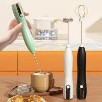 4Pcs/Set USB Rechargeable Electric Mixer With Two Mixing Heads for Beaten Egg Milk Foam Stirring Complementary Coffee Milk Tea