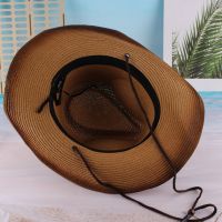 Designer ยี่ห้อ Western ผู้ชายและผู้หญิงหมวกคาวบอยแจ๊สฤดูร้อน straw Beach หมวก Shade gorras Para hombres หมวก gorras