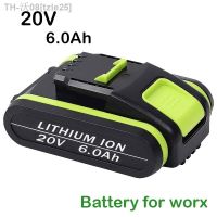 tzle25 New 20V 6000 MAh Lithium-ion rechargeable Battery Suitable forWorx WA3551 WA3553 WX390 WX176 WX178 WX386 WX678