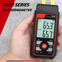 TA611A /B อุณหภูมิ Thermocouple ดิจิตอลมินิ K/j อุณหภูมิติดต่ออุณหภูมิทดสอบหน้าจอ LCD แสดง C/f วัด